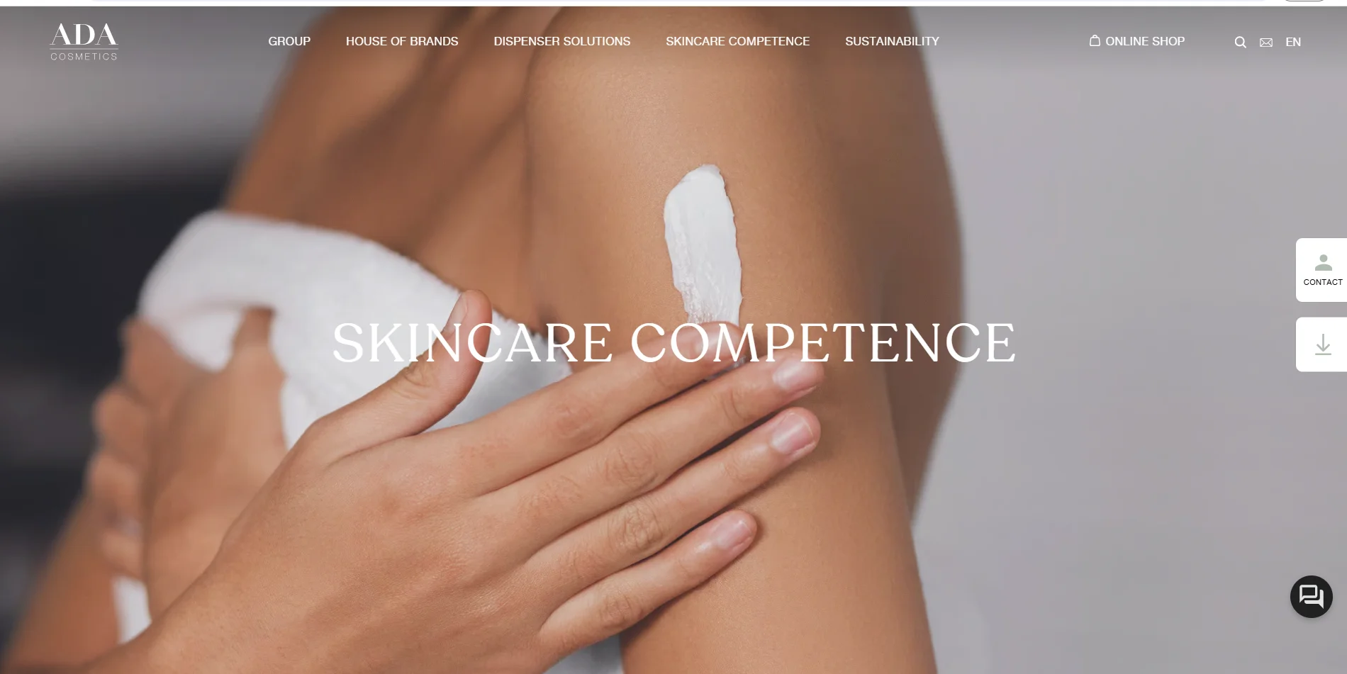 Close-up of a person applying skincare cream to their arm with their fingers, showcasing skincare competence.